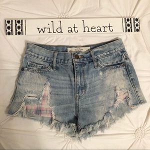 Abercrombie & Fitch High Rise Cut Off Shorts
